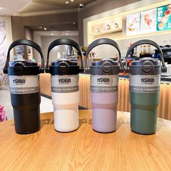 Iceflow Flip Straw Tumbler With Handle 25oz,Twist On Lid And Flip Up Straw,Leak Resistant Water Bottle, Insulated Stainless Steel,Coffee Mug Water Bottle ,Car Cup Holder Friendly ,Rubber Base, Gift For Women Men,Cold Drinks,Resistant Flip Cold For 6-12Hours Or Iced For 2 Days