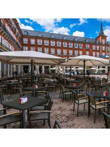 1pc Stretchy Square Table Cover, Washable Foldable Tablecloth For Party Dining, Cocktails Table Decorations, Birthday Wedding Party Decorations,Christmas - Multicolor - View 8