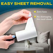 1/5/10卷装可重复使用毛绒毛发去除卷，60张/1个替换装，粘性锋利刷头，适用于宠物毛发，大号锋利去除卷，适用于沙发、家具，网络星期一、星期五、圣诞礼物、圣诞装饰、新年礼物 - 彩色 - 查看 4