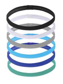 Multiple Use Thin Headbands For Women Men Elastic Stretchy Skinny Headbands Sports Hair Bands With Silicone For Woman Man Girls Boys Teen