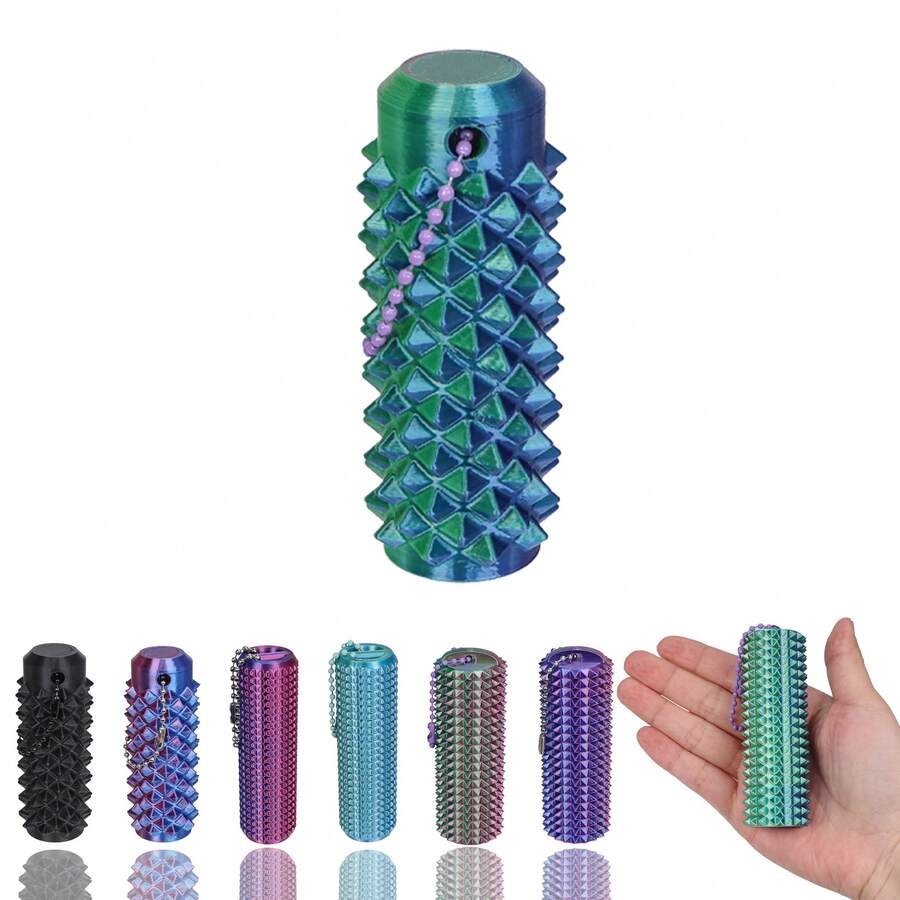 1PC Little Ouchies Fidget, Đồ chơi giảm căng thẳng bỏ túi dành cho người lớn, Kích thích đau để giảm căng thẳng, Mặt dây chuyền chìa khóa thông gió in 3D, Móc khóa kích thích Spiky Grippie, Giảm lo âu, Quà tặng mới lạ cho bạn bè