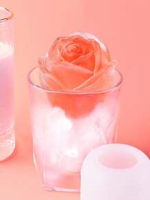 1/5 Stück 4 Rosen Eiswürfelform, Mehrzweck Schokolade, Gelee, Eiswürfelbehälter, RV Party Küche Kühlschrankausstattung, geeignet für Bäckerei, Schulmaterial, Sommer Eisbehälter & -form, Küchenausstattung, Silikon Rosen Eiswürfelform - Romantisches Cocktailzubehör für Gin Tonic & Champagner, wiederverwendbare Partydekoration, vegane Küchenutensilien, Weihnachtsgeschenk für sie, Barwerkzeuge mit Blumendesign