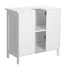 Ensemble de meubles de salle de bain, accessoires de salle de bain - Blanc - Voir 9