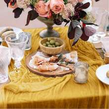 6 Pack Cheesecloth Table Runner, Runner Gauze Boho Wedding Decor Romantic Table Runner For Wedding Birthday Party(35" X 158") (Sage Green) - Multicolor - View 5