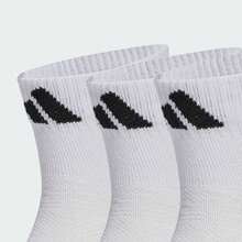 Adidas 3双装中筒袜超值套装，男女通用 - 白色 - 查看 5