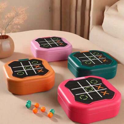 Il gioco portatile tris è perfetto per scopi educativi e per migliorare la memoria. È un giocattolo compatto e portatile per alleviare lo stress, un regalo ideale per compleanni o Natale sia per bambini che per adulti.