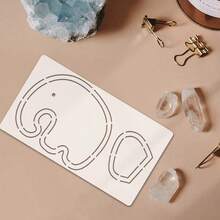 1 件可重复使用迷你大象形状模板，DIY 刺绣缝纫贴花工艺工具，适用于手工毛绒娃娃、拼布、柔软织物绘画