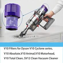 HEPA Filter Replacement Accessories For Cyclone V10 Animal V10 Absolute SV12 V10 Full-Cleaning Cordless Stick