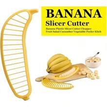 Banana Slicer - Quick And Safe Banana Cutter For Even Slices, Easy Kitchen Gadget For Kids And Adults, Perfect For Snacks, Fruit Salads, Desserts And Meal Prep