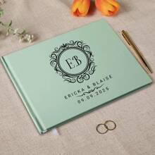 Livre d'or de mariage personnalisé blanc, livre d'or de mariage rose, livre d'or vert sauge, livre d'or personnalisé, livre d'or pour réception de fiançailles, livre d'anniversaire de mariage, cadeau de shower de mariée, activités artistiques pour enfants