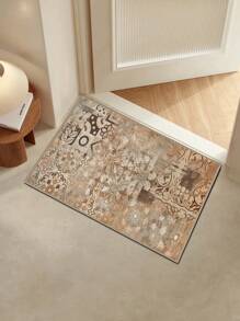 1 pièce Tapis motif de vignes et fleurs de conte de fées, convient pour tapis décoratif, décoration de chambre, petit tapis, tapis, décoration pour la maison, tapis de salon, petit tapis de salon, tapis de chambre, décoration de maison de salon, tapis d'extérieur, tapis lavable