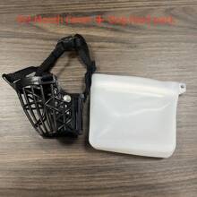 Dog Muzzle, Breathable Plastic Muzzle To Prevent Biting, Licking & Chewing For Small Dogs, With Training Clicker