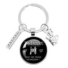 1 件玻璃教师钥匙扣，适合最可爱的老师，教师感谢礼物学校汽车配件可爱哥特 Y2k