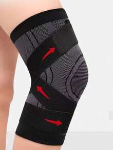 Compression Nylon Bandage Knee Pads, Shock-Absorbing Wrap Knee Brace For Outdoor Sports, Hiking, Cycling, Football, Basketball, Running, Breathable And Anti-Slip Knee Guards Leg Protector, Unisex - Multicolor - View 4