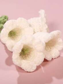 1pc Handmade Crochet Bell Orchid Flower String Keychain Bag Decorative Clasp, Fashion Girl's Backpack Pendant Lovely Flower Backpack/Schoolbag/Purse Pendant, School Supplies Teacher Gifts Back To School Supplies Teacher Accessories Back To School Supplies Gifts For Teachers Crocheted Flower Trinket Gift For Women In Summer - Multicolor - View 6