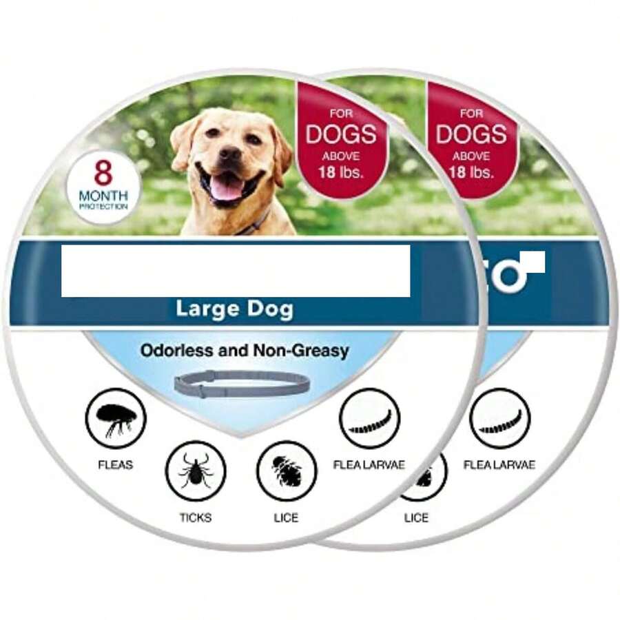 Sere Large Dog Flea & Tick Collar Over 18 Lbs, 8-Month Protection, Vet-Recommended Treatment & Prevention, Waterproof & Adjustable  Animal    PU Leather    Flea & Tick Collar - 1 包 - 查看 1