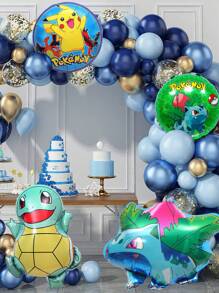pokemon Pokemon Pikachu Arch Balloon Theme Set, Party Balloon, Birthday Theme, Theme Balloon Set, Party Event Decoration, Wedding Birthday Decoration, Wedding Ceremony Decoration, Balloon Chain, Party Supplies, Party Balloon