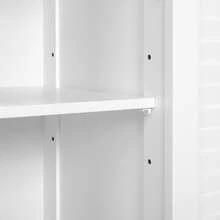 Ensemble de meubles de salle de bain, accessoires de salle de bain - Blanc - Voir 7