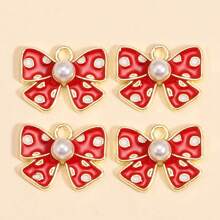 6 piezas de encantos de mariposa de esmalte de aleación lindos, accesorios para hacer joyería para mujeres DIY para aretes, pulseras y collares