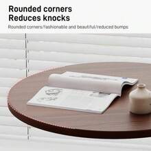 Living Room Round Anti-Collision Corner Coffee Table,Sturdy Metal Frame, Easy To Assemble,Suitable For Living Rooms, Dining Rooms, Bedrooms, And Courtyards