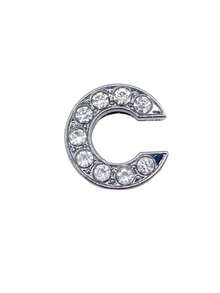 1 件返校字母鞋 DIY 装饰配件,适合学生,送给朋友的礼物,适用于木屐、花园鞋、凉鞋、夏季坡跟鞋、时尚万圣节和圣诞节鞋配件 - 銀色 - 查看 6