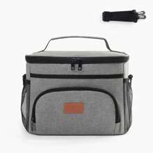 Large Capacity Leak Proof Lunch Backpack  Large Picnic Cool And Warm Insulated Bag Outdoor Storage Shoulder Bag