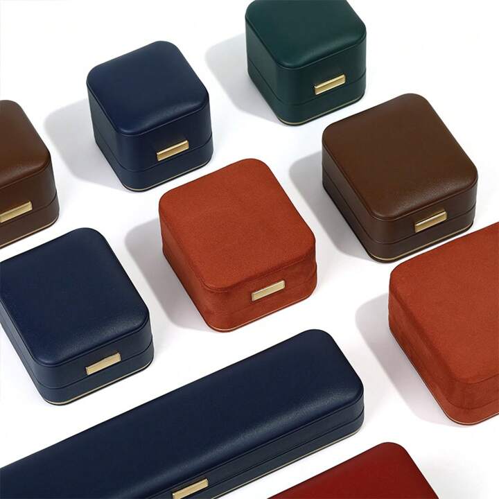 丸いゴールドメダルエッジ PU ジュエリーボックスハイエンド