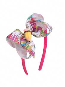 1pezzo/6pezzi Cerchietto con fiocco per ragazze per il ritorno a scuola, cerchietto elegante per l'inizio della scuola, accessorio per capelli alla moda con fiocco