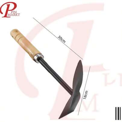 Herramientas de Jardinería Portátiles Rastrillo Micro Paisajismo Madera Antideslizante y Transplante