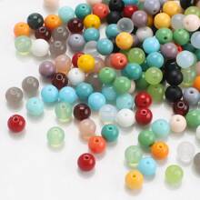 Environ 50 pièces Fil de perles en cristal clair de 8 mm, perles de verre pour la conception de bracelets, colliers, décoration de rideaux