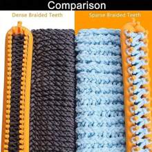 1 set Kit de métier à tricoter DIY, fabricant d'écharpe d'autotissage rectangulaire, outil d'artisanat de tricot fait main pour les pulls et les accessoires pour le cou, installation facile. 1 pièce Kit de tricotage au métier, métiers à tisser DIY, machine à tricoter les écharpes, accessoires de tissage. 1 set pour débutants, machine à tricoter à la main en plastique avec crochet, artisanat pour toutes les saisons, tricotage paresseux d'écharpe et serviette, facile à utiliser.