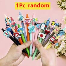 5/10/20 piezas Bolígrafos con temática de enfermera, accesorios de trabajo divertidos para enfermeras, set de bolígrafos de gel de tinta negra, regalo para asistentes de enfermería, enfermeras en práctica, enfermeras escolares, maestros de enfermería, futuras enfermeras, adecuado para útiles escolares y temporada de regreso a clases - Multicolor - Ver 16