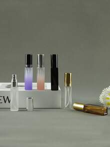 3 szklane butelki z rozpylaczem do perfum o pojemności 10 ml, różowe złoto, aluminiowe butelki z rozpylaczem, z możliwością ponownego napełnienia, doskonały wybór na prezent na Boże Narodzenie i Nowy Rok