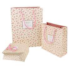Fresh Rose & Small Flower Decor Paper Bag, Gift Packaging Bag For Party Or Presents - Multicolor - View 2