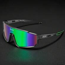 SCVCN SCVCN Y2K Mode-Sonnenbrillen, Fahrradbrillen, Mountainbike Rennrad Outdoor Sport Radfahren Angeln Laufen Golf Strand Baseball Einteilige Linsen Brille, schwarzer Rahmen