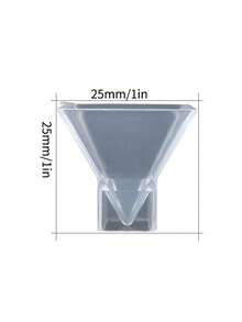 1 件 1 至 15.24 厘米高透明金字塔模具硅胶树脂模具适用于 DIY 环氧树脂工艺品、干花装饰、家居装饰 - 無色 - 查看 14