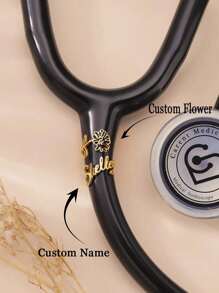 Custom Stethoscope Name Tag Personalized, Handmade Stethoscope Charms With Id Tag For Nurse, Doctor, Medical Professional Stethoscope Accessories Sunflowers Stylish,Fall Fashion,Contracted,Simple,Unisex,Casual,Cuties Custom,Personalized,Unique Ideal Gifts For Him Birthdays,For Graduation