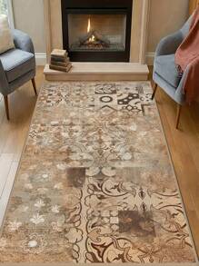 1 pièce Tapis motif de vignes et fleurs de conte de fées, convient pour tapis décoratif, décoration de chambre, petit tapis, tapis, décoration pour la maison, tapis de salon, petit tapis de salon, tapis de chambre, décoration de maison de salon, tapis d'extérieur, tapis lavable