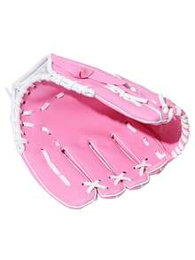 1pc Soft & Durable PU Baseball Gloves For Outdoor Sports Training Baseball Sports Portable Practical Baseball Glove Outdoor Softball Practice Universal Equipment(Logo Size Color Random) - Multicolor - View 6