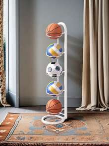 多功能金属室内篮球架，可容纳篮球、足球和排球