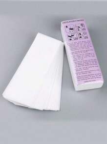 50/100 Peças Tiras de Papel de Cera de Depilação para Uso Unissex com Espessura Aumentada, Tiras Descartáveis de Cera Profissional para Salão, Produtos e Acessórios para Cabelo, Produtos Essenciais para Viagem de Beleza de Barbearia