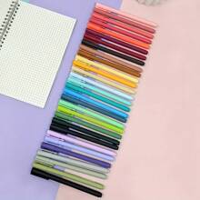 Set de 5 piezas/10 piezas de bolígrafos de colores neutros surtidos, bolígrafos de tinta multiusos minimalistas para estudiantes y oficina, con recambios de diferentes colores en cada caja