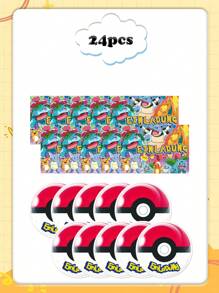pokemon New Pokemon Product, Pokemon Pikachu Birthday Party Invitation, Card Envelope Sticker Gift Card, Cartoon Anime Birthday Party Theme Decoration Invitation, Card Party Decoration, Party Invitation