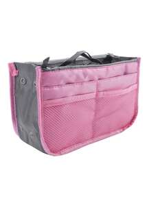 Essential Portable Organizer – Durable Polyester Handheld Travel Bag With Multi-Pockets For Easy Storage - Multicolor - View 4