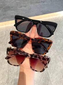 3 piezas gafas de moda estilo ojo de gato para mujer, ideales para viajes diarios, fotos, vacaciones de verano en la playa, actividades al aire libre y viajes.