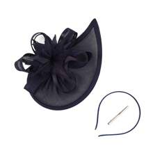 1 Stück fächerförmiger Tee-Party Fascinator Hut für Frauen, Kentucky Kopfbedeckung Derby Pillbox Kirchenhut für Cocktail Hochzeit, Haaraccessoires, kleine Hüte, Mini Fascinator, Mini Mütze