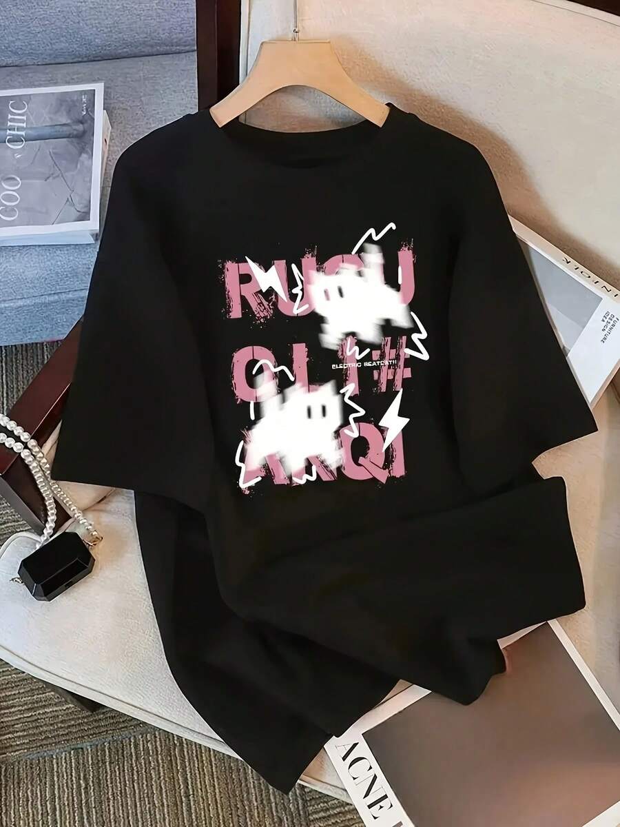 Women Sports Tees & Tanks - 黑色 - 查看 1