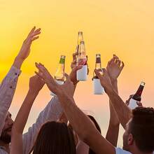 1/3/5/10/20/30pcs Personalized Custom Rubber Can Cooler, Heat Transfer Printing Pattern, Suitable For Beer Bottles, Soft Drinks, Water Bottles, Ideal For Party, Wedding, Home Decor Accessories