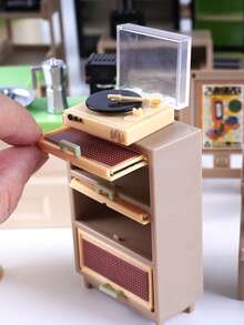 1 Stück Mini simulierter Winkelschleifer, Verpackungsmaschine, Teekanne, Teebrett, Sofa, kreatives Jugendspielzeug für Milchtee-Shop, Kaffee-Shop, 1:12 Skala Mini-Deko, Kulissenrequisiten, Urlaubsgeschenk, zufällige Farbe