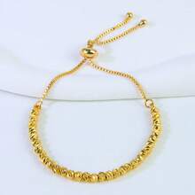 Dubai Multi Layer Gold Beads Bracelet 21k Gold Plated Arabian Islamic Religious Bangles Women Wedding Party Jewelry - Beads Bracelet - View 5